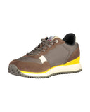 Napapijri Men's Brown Polyester Sneaker - 43 EU