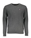 Napapijri Men's Gray Wool Shirt - 3XL