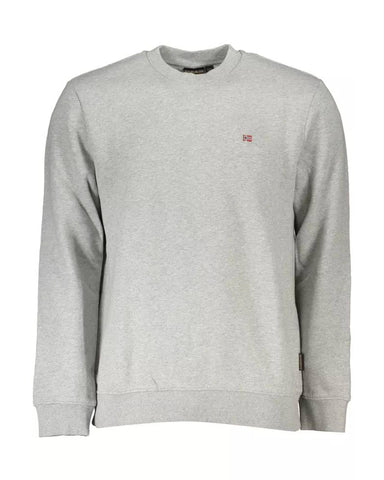 Napapijri Men's Gray Cotton Sweater - S