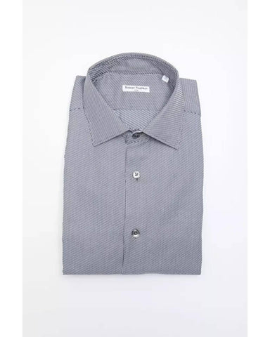 Robert Friedman Men's Blue Cotton Shirt - L