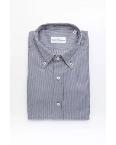 Robert Friedman Men's Blue Cotton Shirt - XL