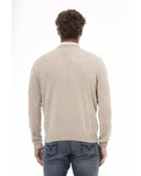 Sergio Tacchini Men's Beige Wool Sweater - M