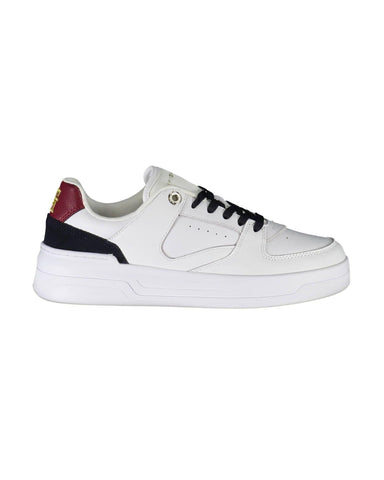 Tommy Hilfiger Women's White Polyester Sneaker - 38 EU