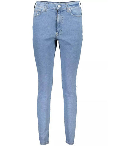 Tommy Hilfiger Women's Light Blue Cotton Jeans & Pant - W28/L30 US