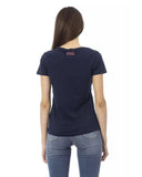 Trussardi Action Women's Blue Cotton Tops & T-Shirt - L