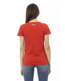 Trussardi Action Women's Red Cotton Tops & T-Shirt - XL