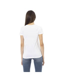 Trussardi Action Women's Elegant Short Sleeve Tee with Chic Front Print - XS