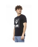 Ungaro Sport Men's Sleek Black Cotton Crew Neck Tee - L