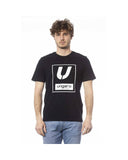 Ungaro Sport Men's Sleek Black Cotton Crew Neck Tee - 2XL