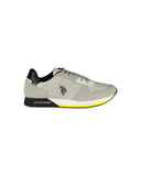 US POLO ASSN Men's Gray Polyester Sneaker - 41 EU