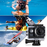 Action Camera 4K HD 16MP WiFi Waterproof 30M Sports Camera With 140° Wide Angle BLACK COLOUR