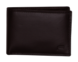 Futura Mens RFID Slim Leather Wallet - Brown