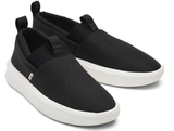 TOMS Mens Canvas Slip On Shoes Casual Sneakers Breathable Espadrilles - Black - US 8