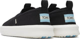 TOMS Mens Canvas Slip On Shoes Casual Sneakers Breathable Espadrilles - Black - US 8