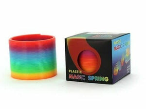 Rainbow Color Neon Colours Magic Spring Slinky Slinkie Psychedelic Kids Toy