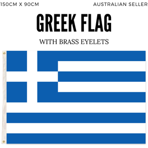 Greece Country Flag Greek Heavy Duty National Olympics Europe - 150cm x 90cm