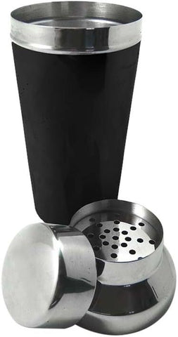 700ml Vin Bouquet Cocktail Shaker Shaker with Strainer in Silver/Black