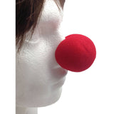 Soft CLOWN NOSE Costume Dress Up Halloween Spongy Sponge Circus Fancy Fun Silly - Red