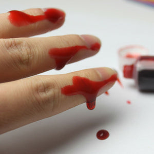 FAKE BLOOD Zombie Halloween Fancy Dress Red Make Up Gel Cream Vampire Horror