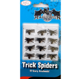 MINI FAKE SPIDERS Trick Halloween Scary Arachnids Joke Prank Small Gag Toy Bug