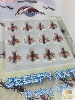 MINI FAKE ANTS Trick Halloween Scary Creepy Joke Prank Small Gag Toy Bug - 120 Ants