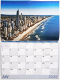 2025 Calendar Rectangle Wall Calendar 16 Months Hanging Planner Australia Souvenir