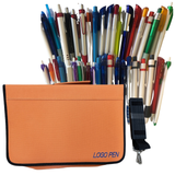 120x Assorted Ball Point Pens + Pen Holder Folder School Office Business BULK