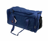 44L Travel Foldable Duffel Bag Gym Sports Luggage Travel Foldaway D-Zip Top School Bags - Royal Blue