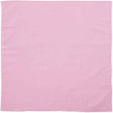 BANDANA Paisley 100% COTTON Head Wrap Durag Bandanna Summer Biker Scarf Mask - Light Pink (Plain)