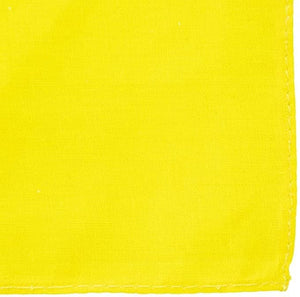 BANDANA Paisley 100% COTTON Head Wrap Durag Bandanna Summer Biker Scarf Mask - Yellow (Plain)