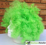 DELUXE AFRO WIG Curly Hair Costume Party Fancy Disco Circus 70s 80s Dress Up - Green