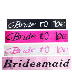 HEN'S NIGHT SASH Party Girls Wedding Bridesmaid Bridal Bride To Be Satin Sashes - Mother Of The Bride (Light Pink)