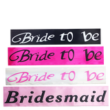 HEN'S NIGHT SASH Party Girls Wedding Bridesmaid Bridal Bride To Be Satin Sashes - Mother Of The Bride (Light Pink)