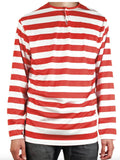 ADULTS Wheres Wally Book Week Red and White Striped Top Shirt Costume Party Dress Up  - Large