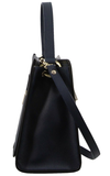 Morrissey Ladies Italian Structured Leather Tote Bag Handbag Womens - Navy