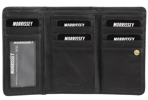 Morrissey Womens Card Holder Leather Wallet Coin Clutch Purse Organizer Cute Girl Ladies - Navy