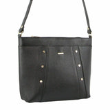 Morrissey Italian Genuine Leather Bag Cross Body Handbag Ladies iPad - Black