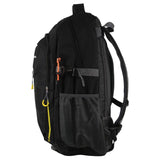 Pierre Cardin Mens Nylon Travel & Sport Large Backpack Bag in Black