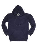 Adult Mens 100% Cotton Fleece Hoodie Jumper Pullover Sweater Warm Sweatshirt - Navy - L