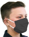 TIGERPLAST Kids Fabric Face Mask Washable Reusable Mask Protect Mouth Cover - Black