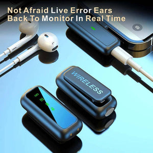Hridz SX6 2in1 Portable Wireless Microphone For Lightning 2.4g Dual Microphone for Vlog Singing Teaching Recording