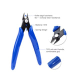 170-Blue Flush Cutter Mini Diagonal Cutting Pliers Side Cutter Nippers Wire Cutter