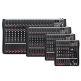 Hridz 12 Channel Mixing Console Live Studio Audio DJ Mixer Sound Board USB Interface