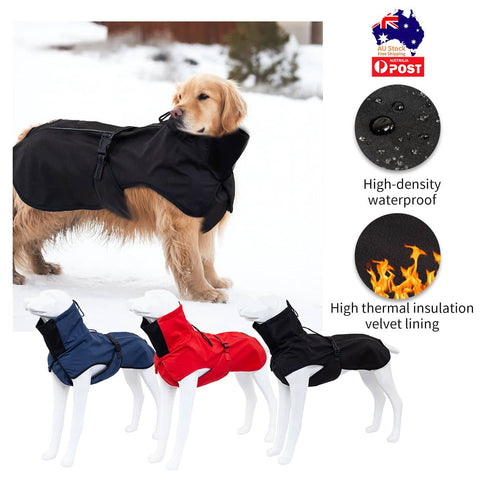 Pet Dog Raincoat Poncho Jacket Windbreaker Waterproof Clothes with Harness Hole-M-Black