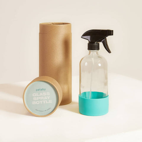 Glass Spray Bottle with Silicone Sleeve