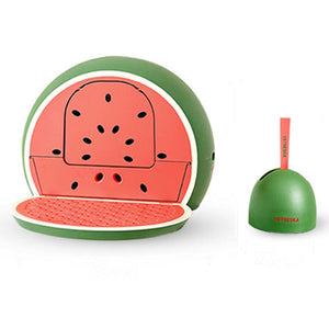 Vetreska Fruity Portable Cat Kitty Toilet Litter Box Tray House Lid Scoop Set Watermelon