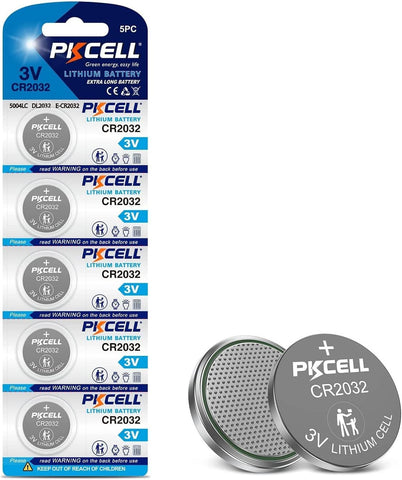 Coin Button Cell 3V Lithium Batteries Retail Pack Compliant 5 Pack CR2032