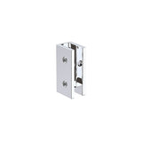 90x90cm Double Door Corner Shower Screen with Chrome Brackets and SS Hinges, Square knob Handle