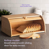 Bamboo Bread Box Kitchen Storage