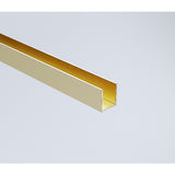 70x210cm Single Shower Glass Screen with Gold Wall & Floor Channel